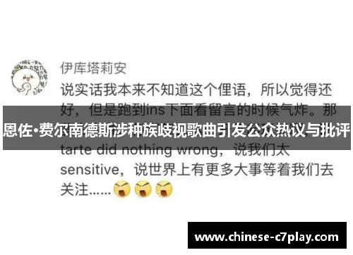 恩佐·费尔南德斯涉种族歧视歌曲引发公众热议与批评